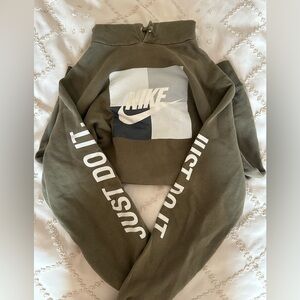 Nike Olive Green Just Do It Sweatshirt